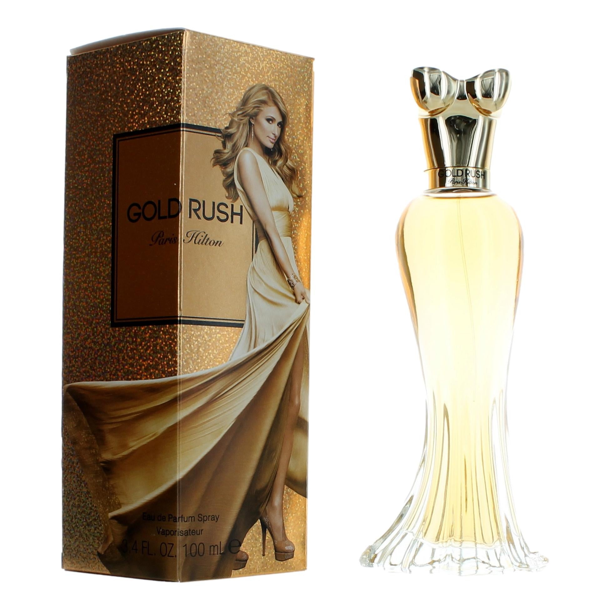 Bottle of Gold Rush by Paris Hilton, 3.4 oz Eau De Parfum Spray for Women